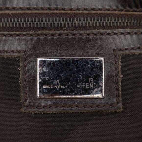 VTG FENDI Zucca FF Monogram Baguette Shoulder Bag Brown RARE - Picture 13 of 16